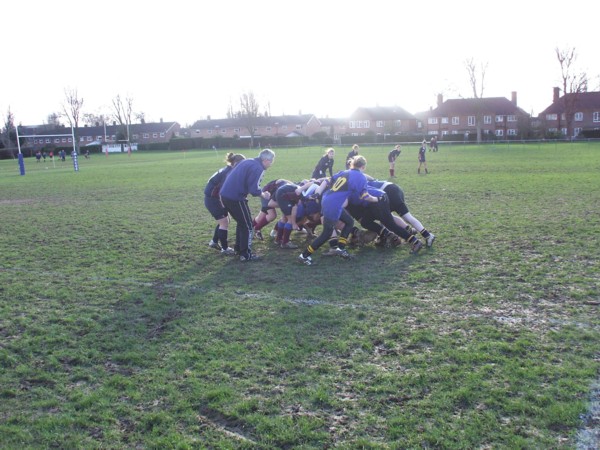 Scrum action.